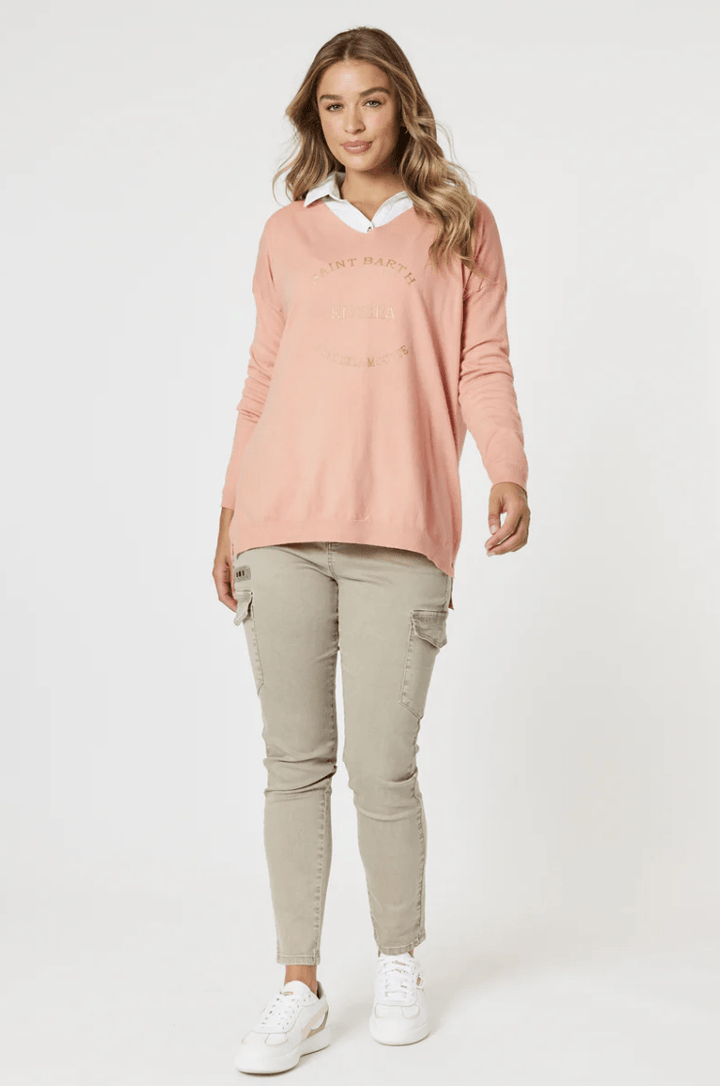 Saint Barth Knit - Coral - TZ5 - Pizazz BoutiqueThreadz