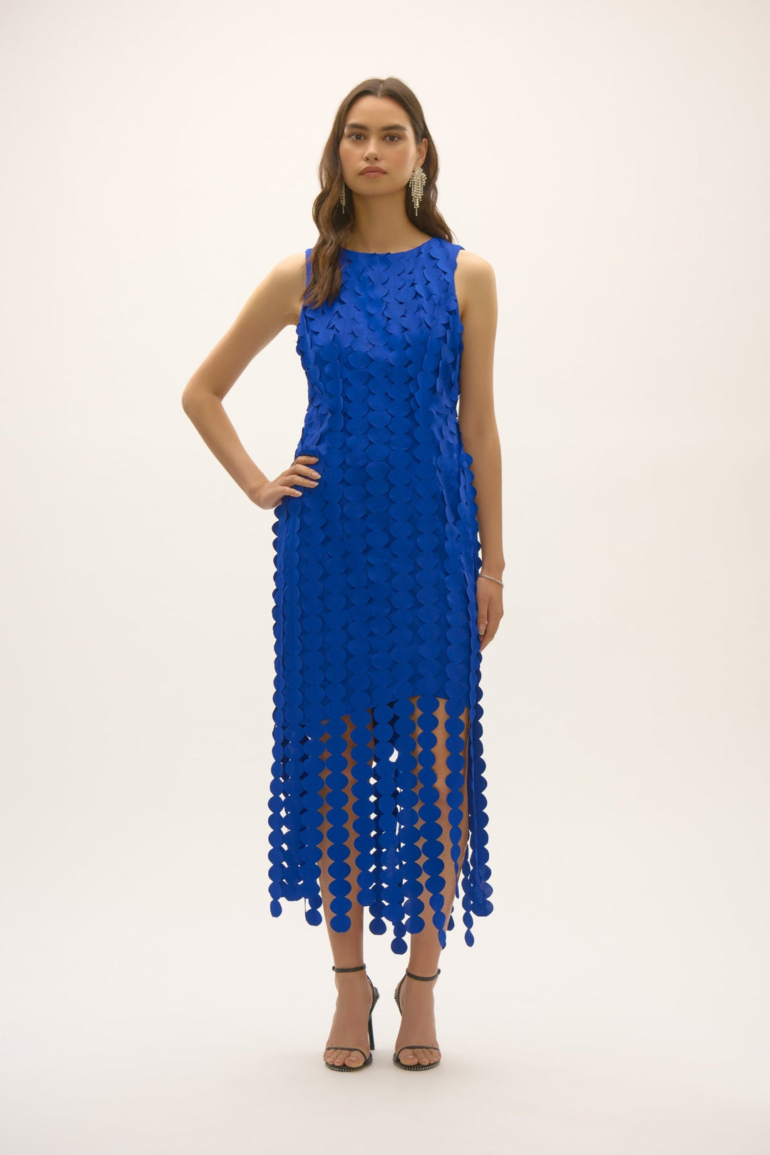 Scuba Sheath Dress & Circle Fringes - JR75 - Pizazz BoutiqueJoseph Ribkoff