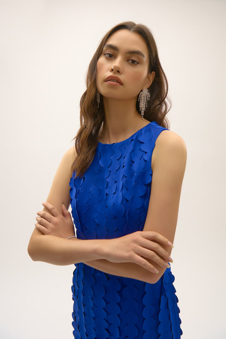 Scuba Sheath Dress & Circle Fringes - JR75 - Pizazz BoutiqueJoseph Ribkoff