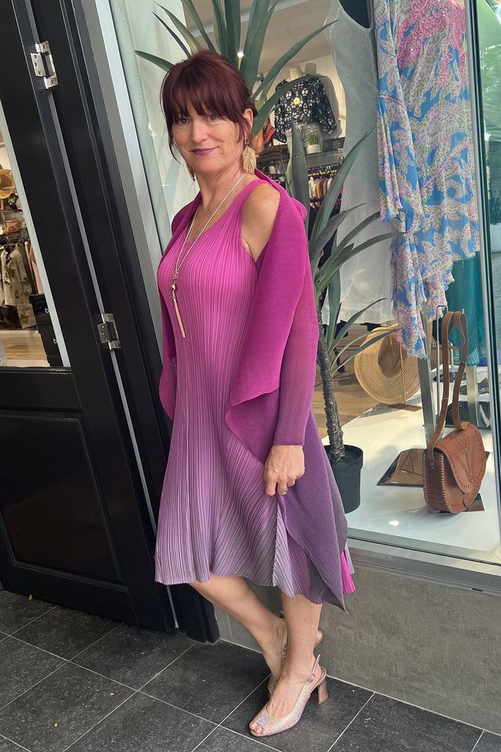 Short Estrella Dress Set - Fuchsia - AQ3 - Pizazz BoutiqueAlquema