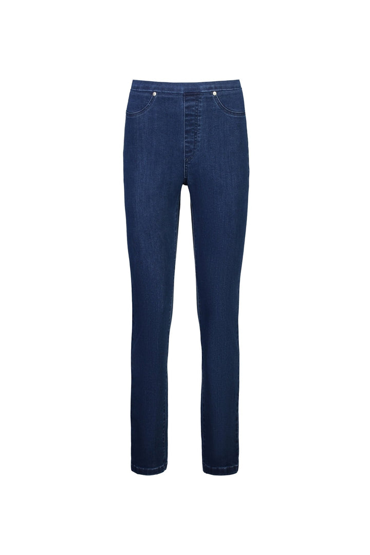 Slim Leg Pull On Jean - Blue Denim - VA1 - Pizazz BoutiqueVassalli