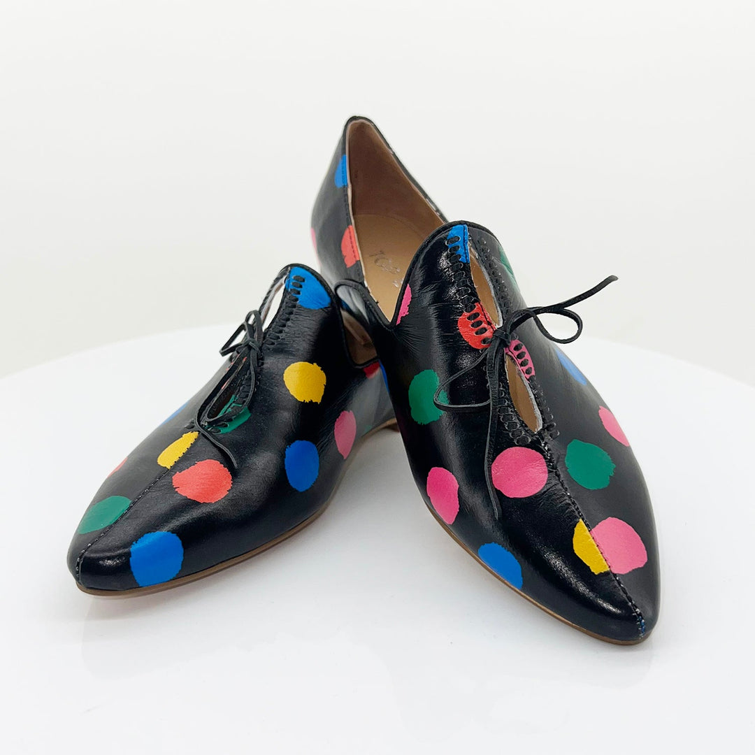 Sommer Flats - Black Spot - TE12 - Pizazz BoutiqueTop End Shoes