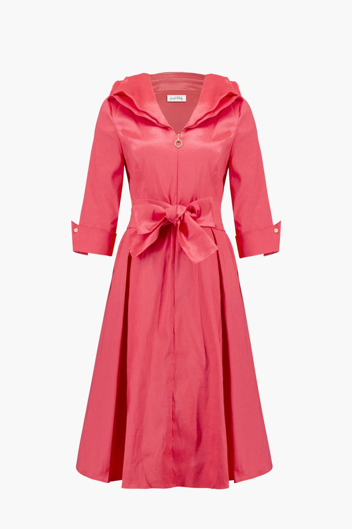 Stretch Taffeta Dress - Coral - JR16 - Pizazz BoutiqueJoseph Ribkoff