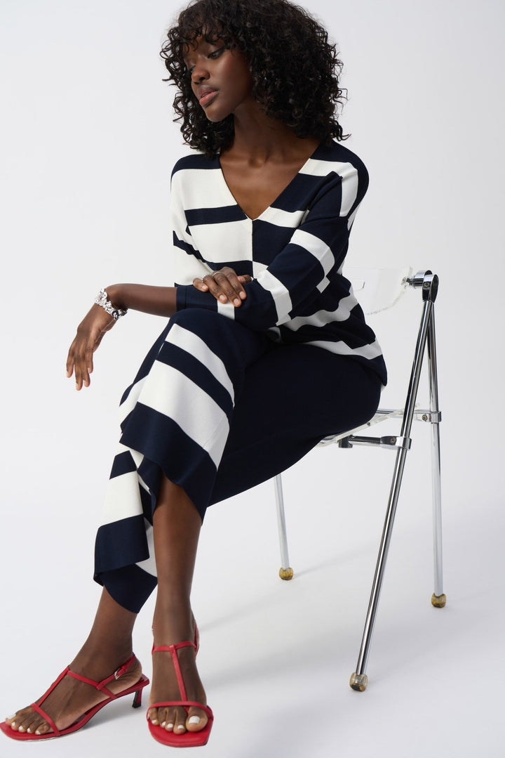 Striped Pull Over - Navy - JR51 - Pizazz BoutiqueJoseph Ribkoff