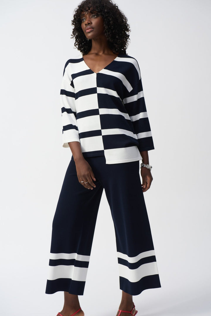 Striped Pull Over - Navy - JR51 - Pizazz BoutiqueJoseph Ribkoff