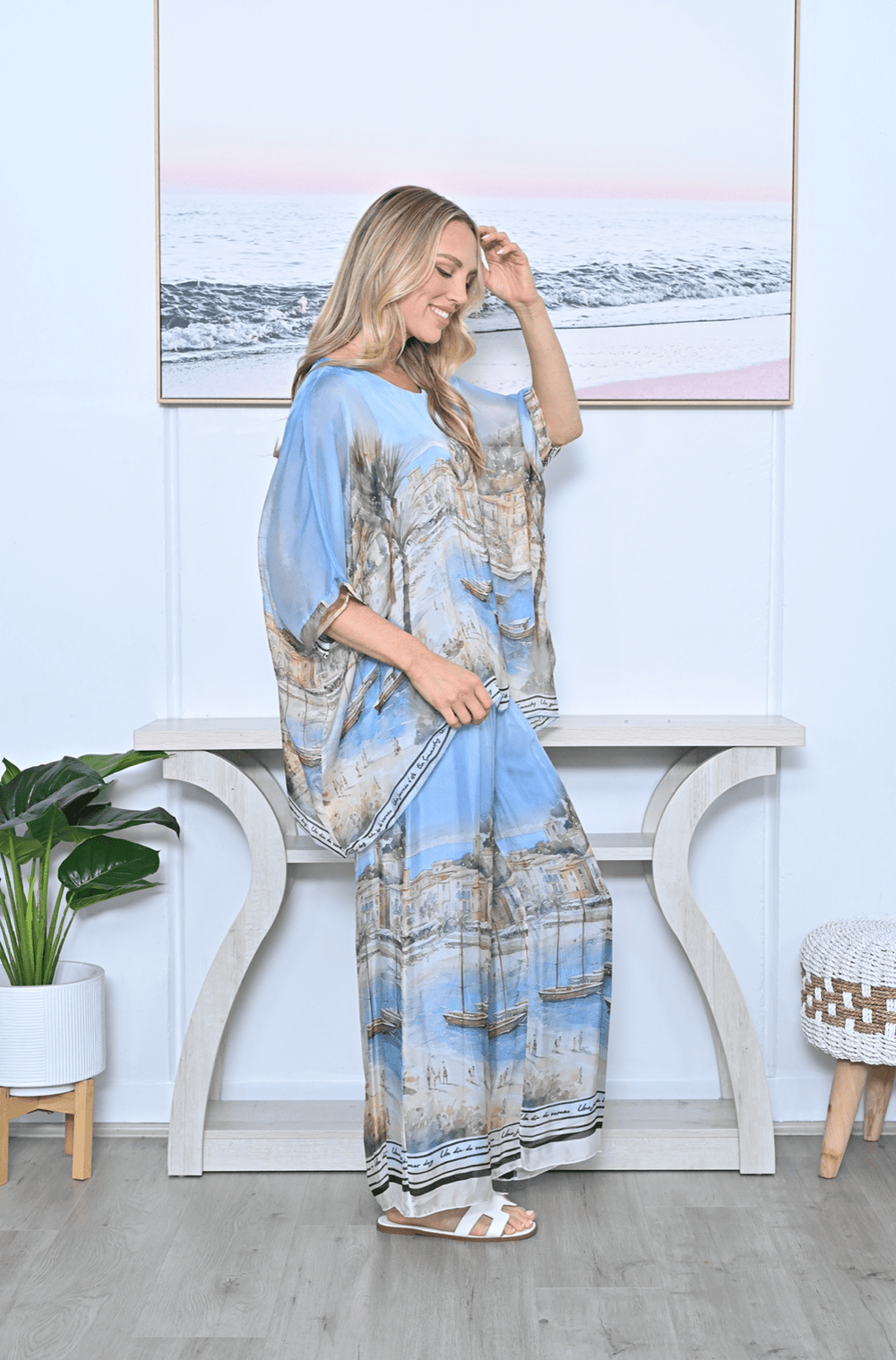 Summer Night's Pant - Sky - CC19 - Pizazz BoutiqueCali & Co