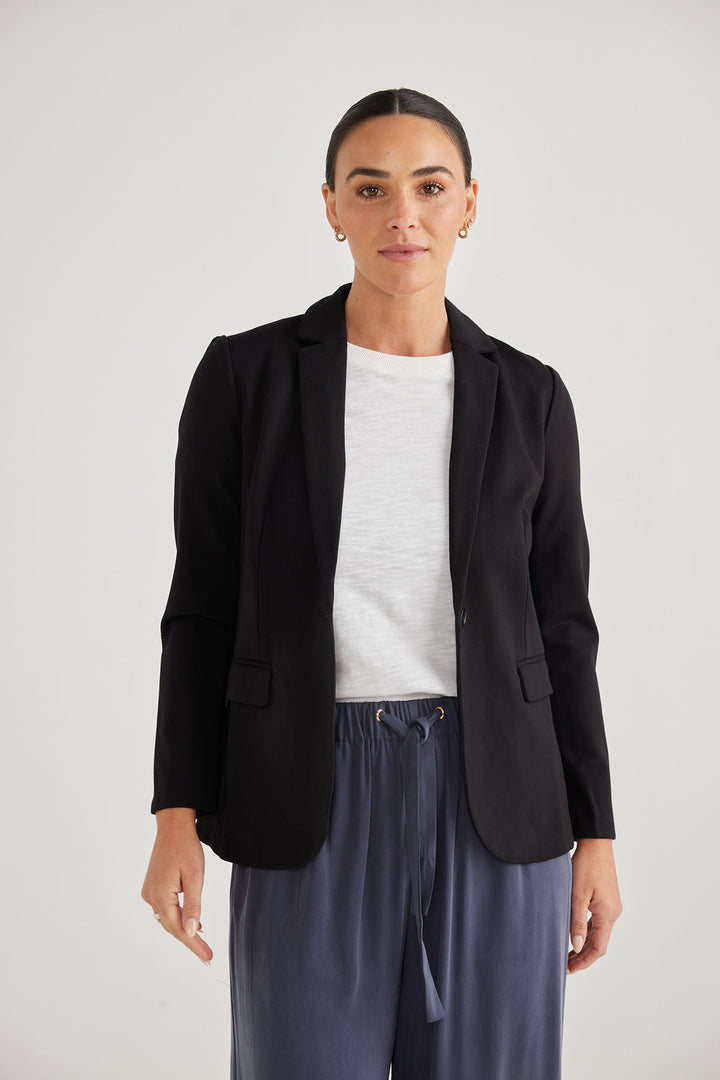 Taha Soft Blazer - Black - BT29 - Pizazz BoutiqueBrave & True
