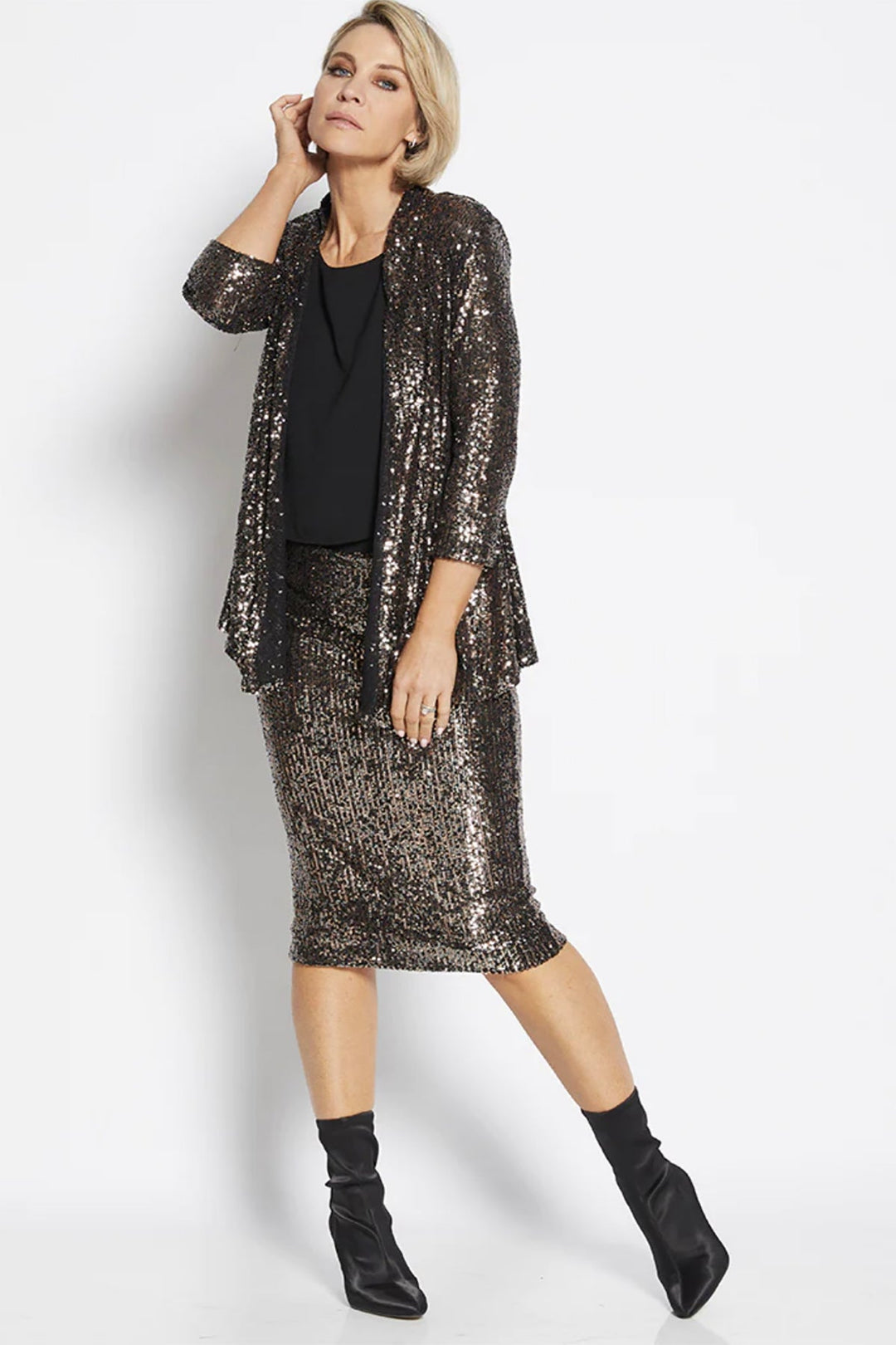 Tango Sequin Skirt - Bronze - PH37 - Pizazz BoutiquePhilosophy