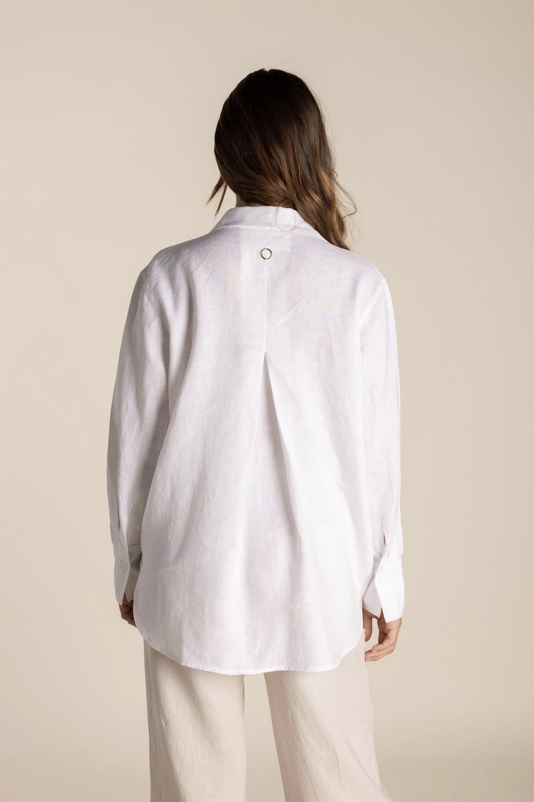 Taryn Linen Shirt | White | TT21