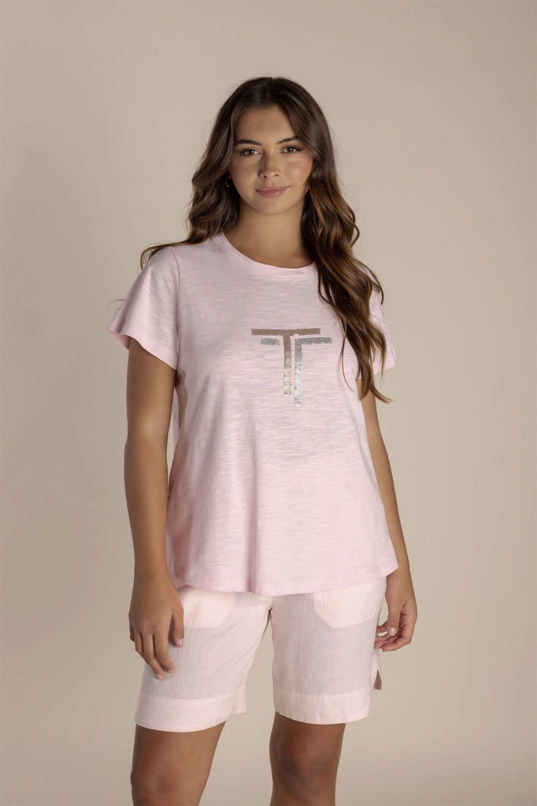 Tia T-Shirt | Pale Pink | TT1