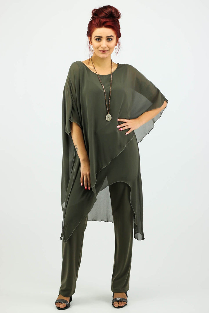 Tilly Jumpsuit - Khaki - SIS1 - Pizazz BoutiqueSister sister