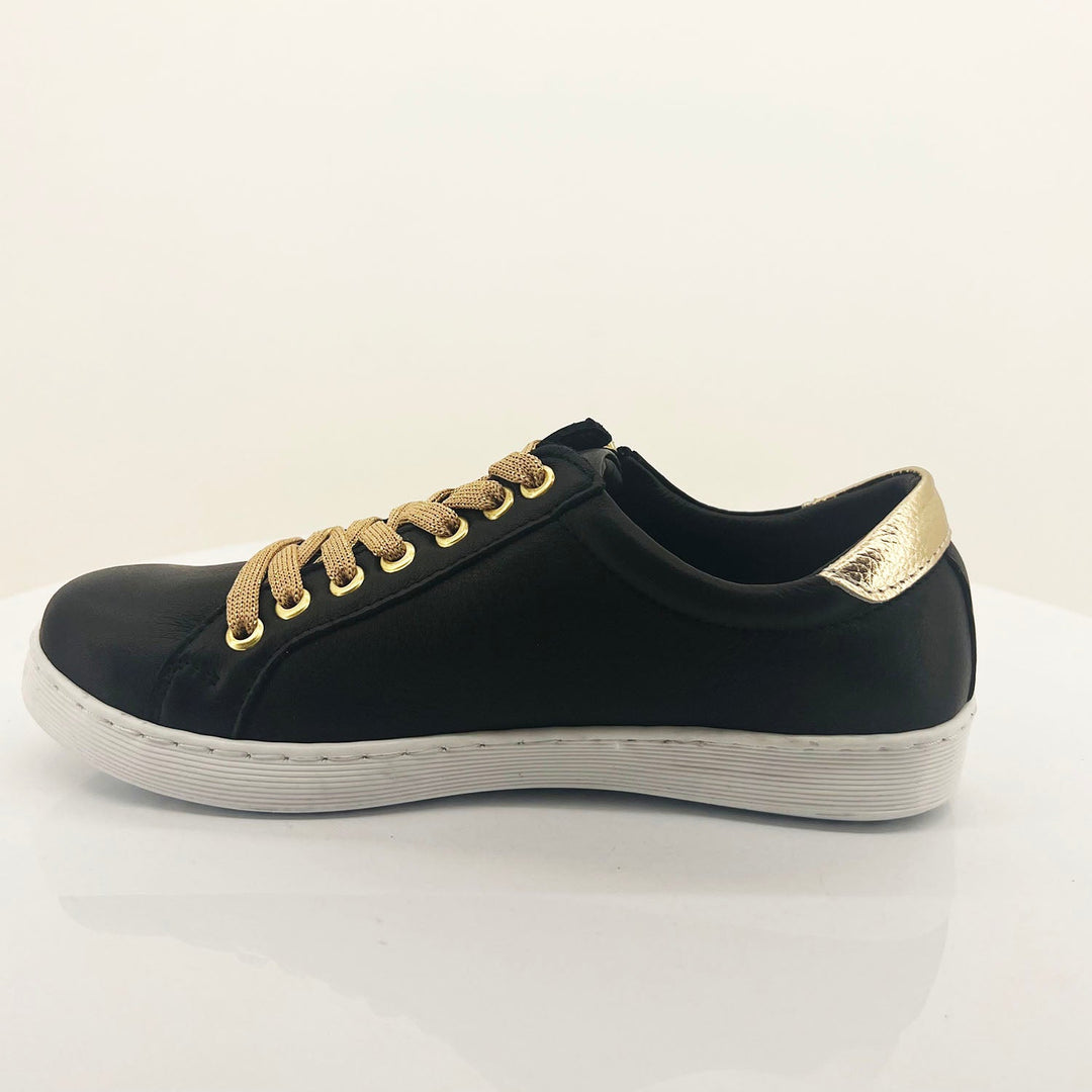 Token Duo Sneaker - Black & Gold - RS1 - Pizazz BoutiqueRilassare
