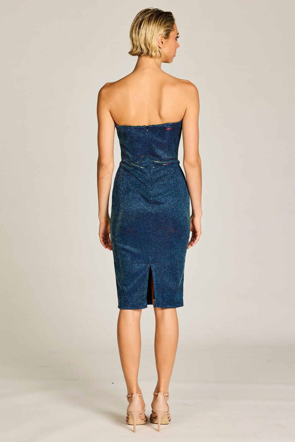 Venus Dress - Navy Two Tone - PR5 - Pizazz BoutiquePink Ruby