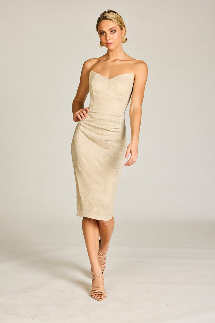 Venus Dress - Sand - PR5 - Pizazz BoutiquePink Ruby