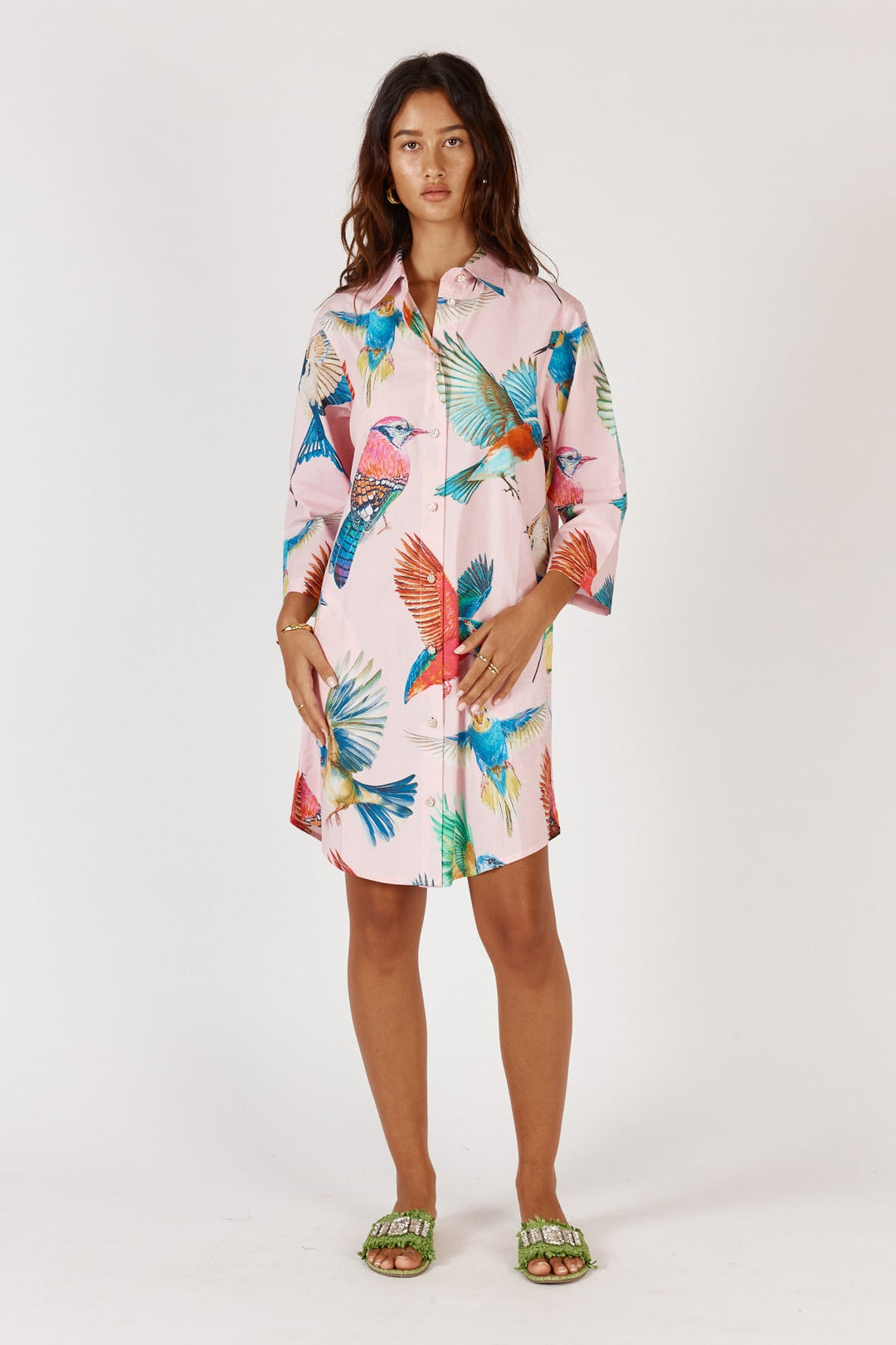 Warbler Shirtmaker - Pink - RY7 - Pizazz BoutiqueRubyyaya