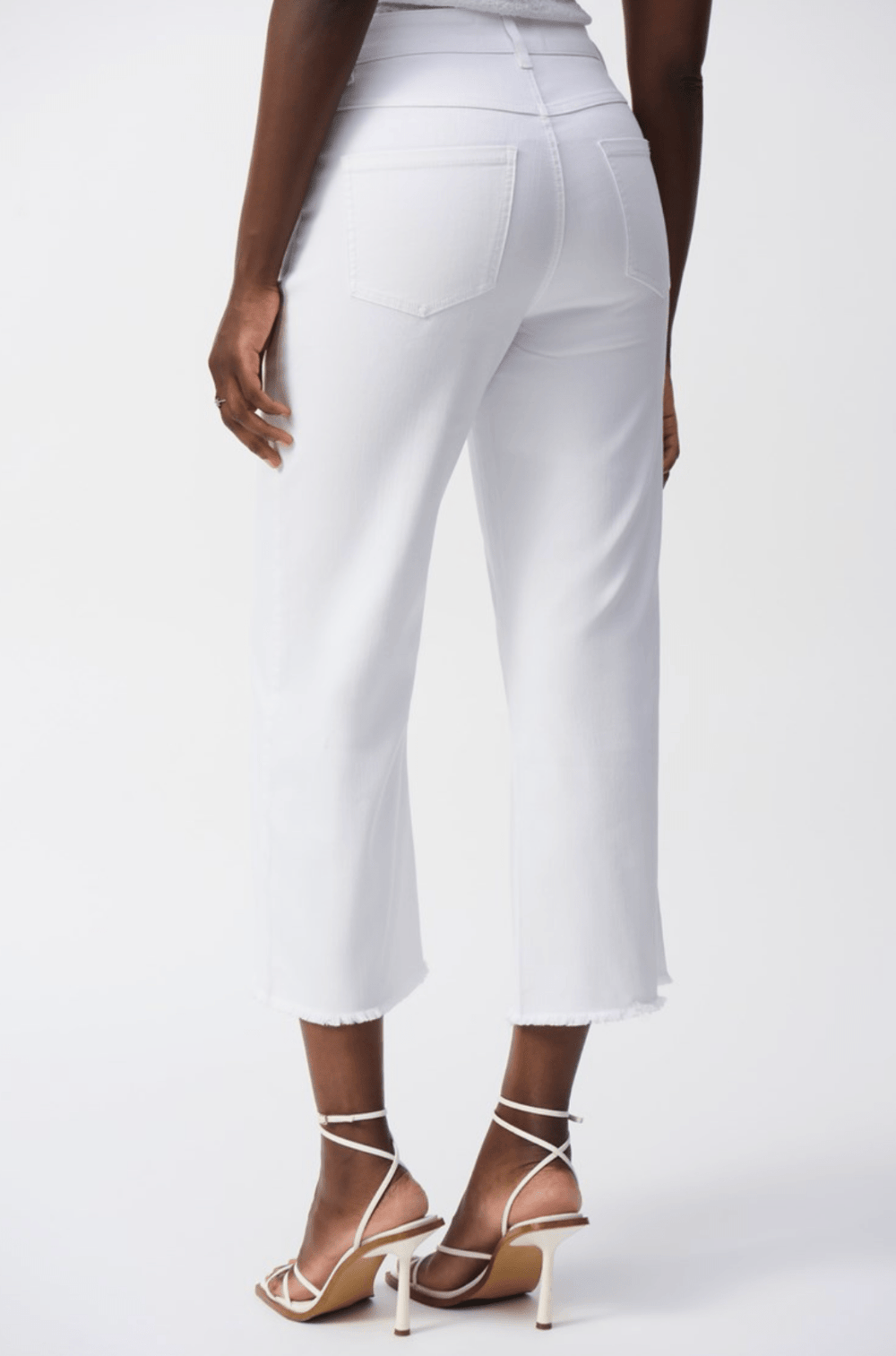 White Embellished Culotte Jeans - JR7 - Pizazz BoutiqueJoseph Ribkoff