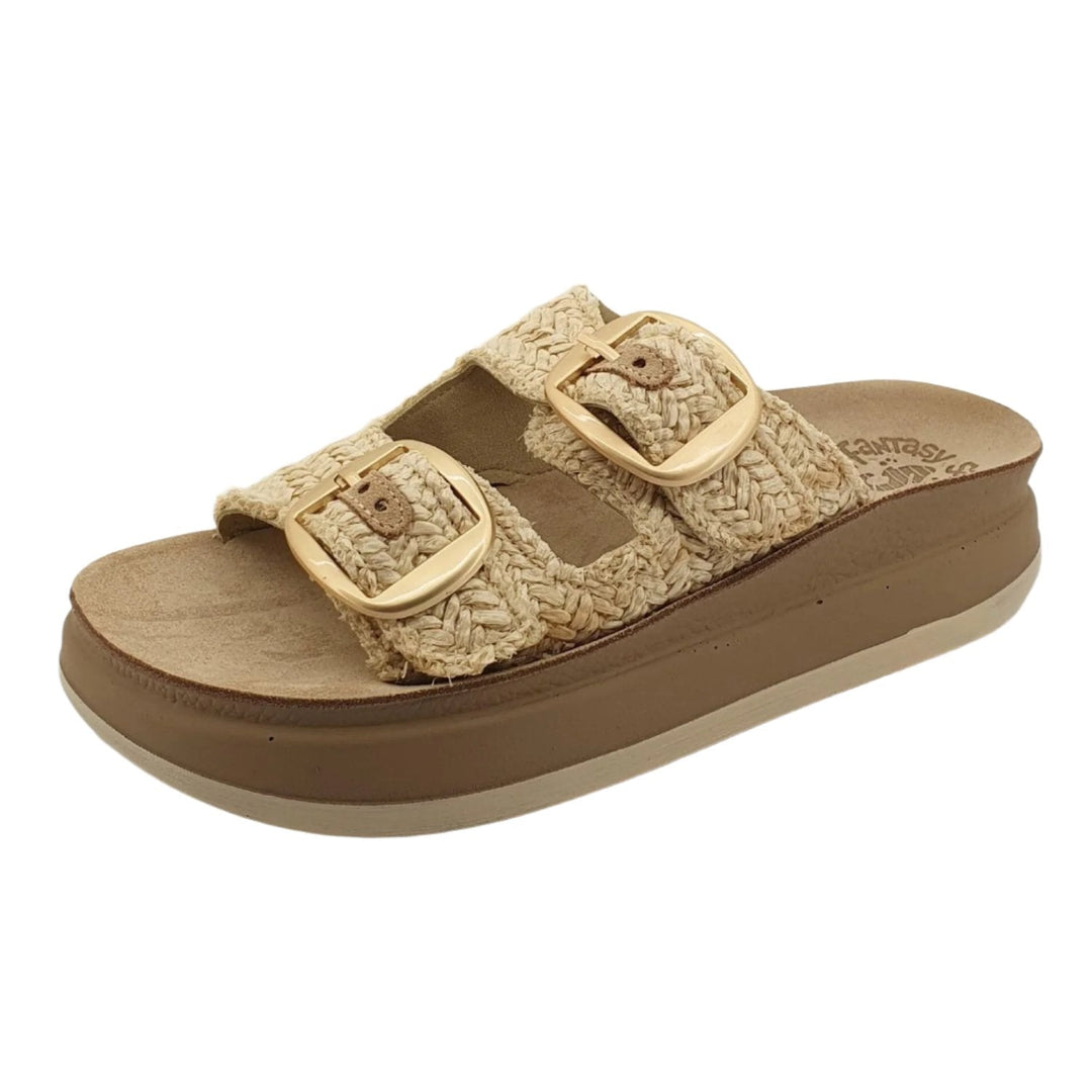 Zefi - Vanilla Raffia - FY6 - Pizazz BoutiqueFantasy Sandals