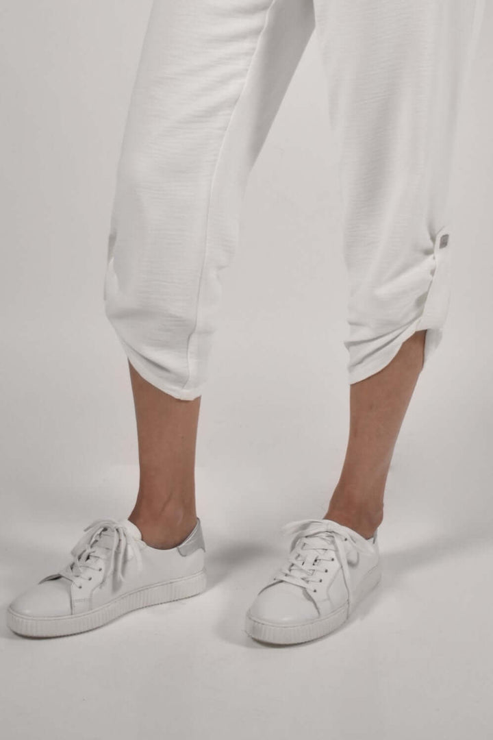 White Woven Pants | FL78