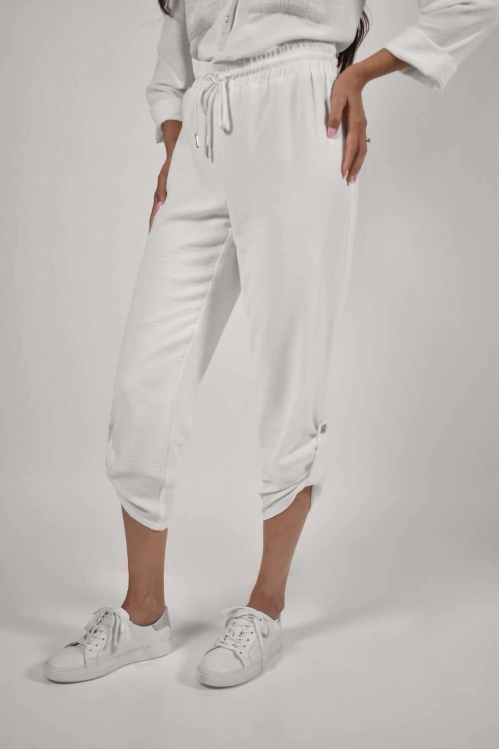 White Woven Pants | FL78