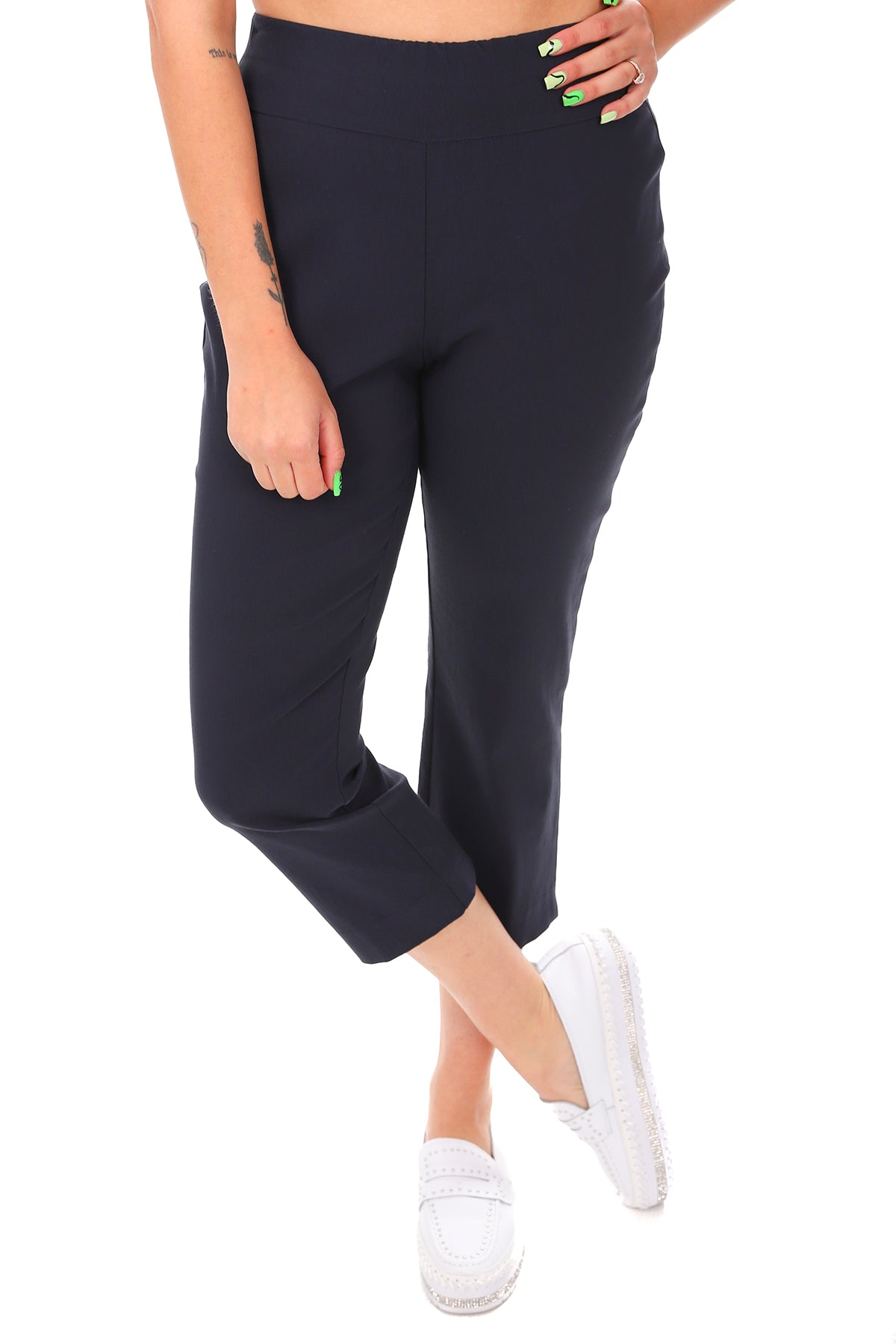 Marco Polo - Pull On Ponte Pants - Black - MP2 - Pizazz Boutique