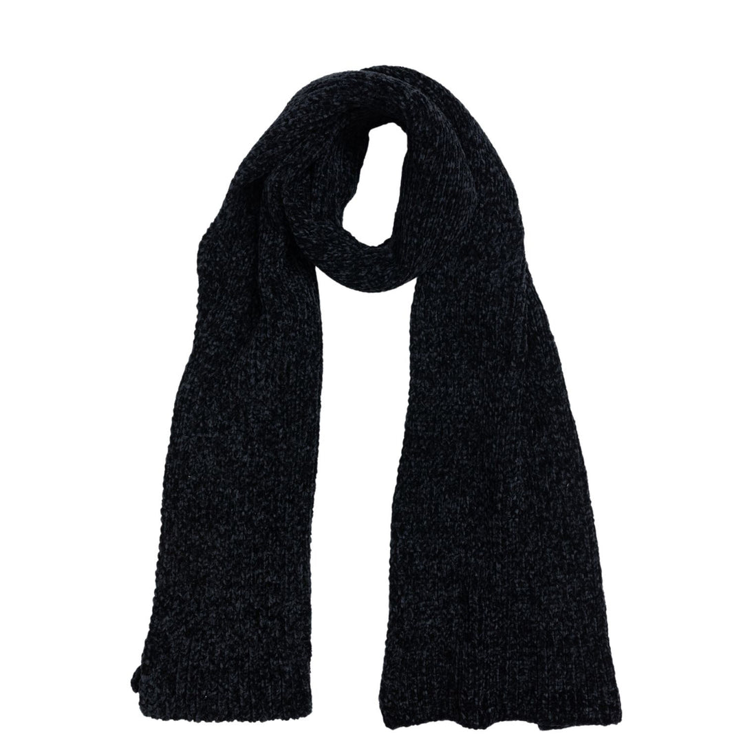 Brand : Holiday Style Code : CC2213 Colour : Black Ribbed knit scarf One size fits all 100% Polyester 192cm long