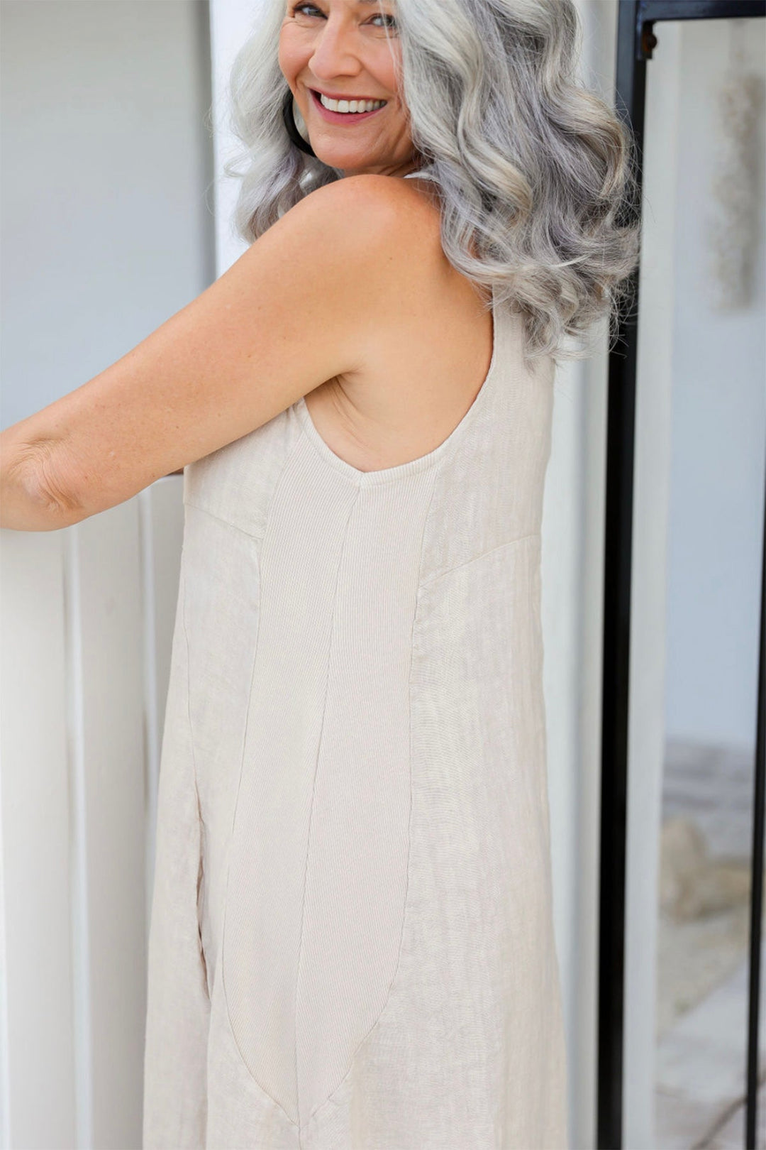 Camilla Linen Dress - Sand - IC46 - Pizazz BoutiqueThe Italian Cartel
