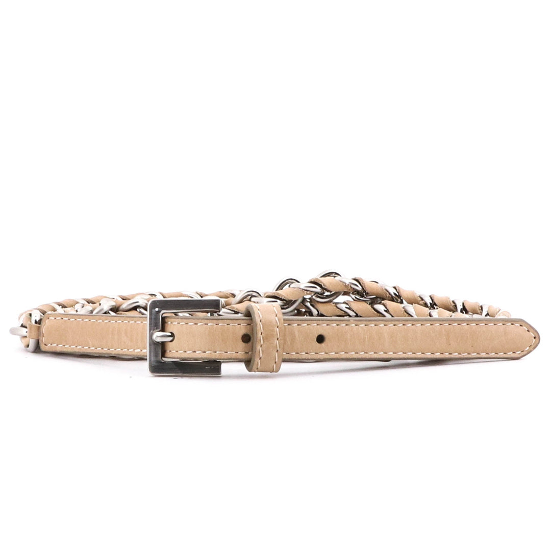 Chain Belt Beige - Pizazz BoutiqueEstilo Emporio