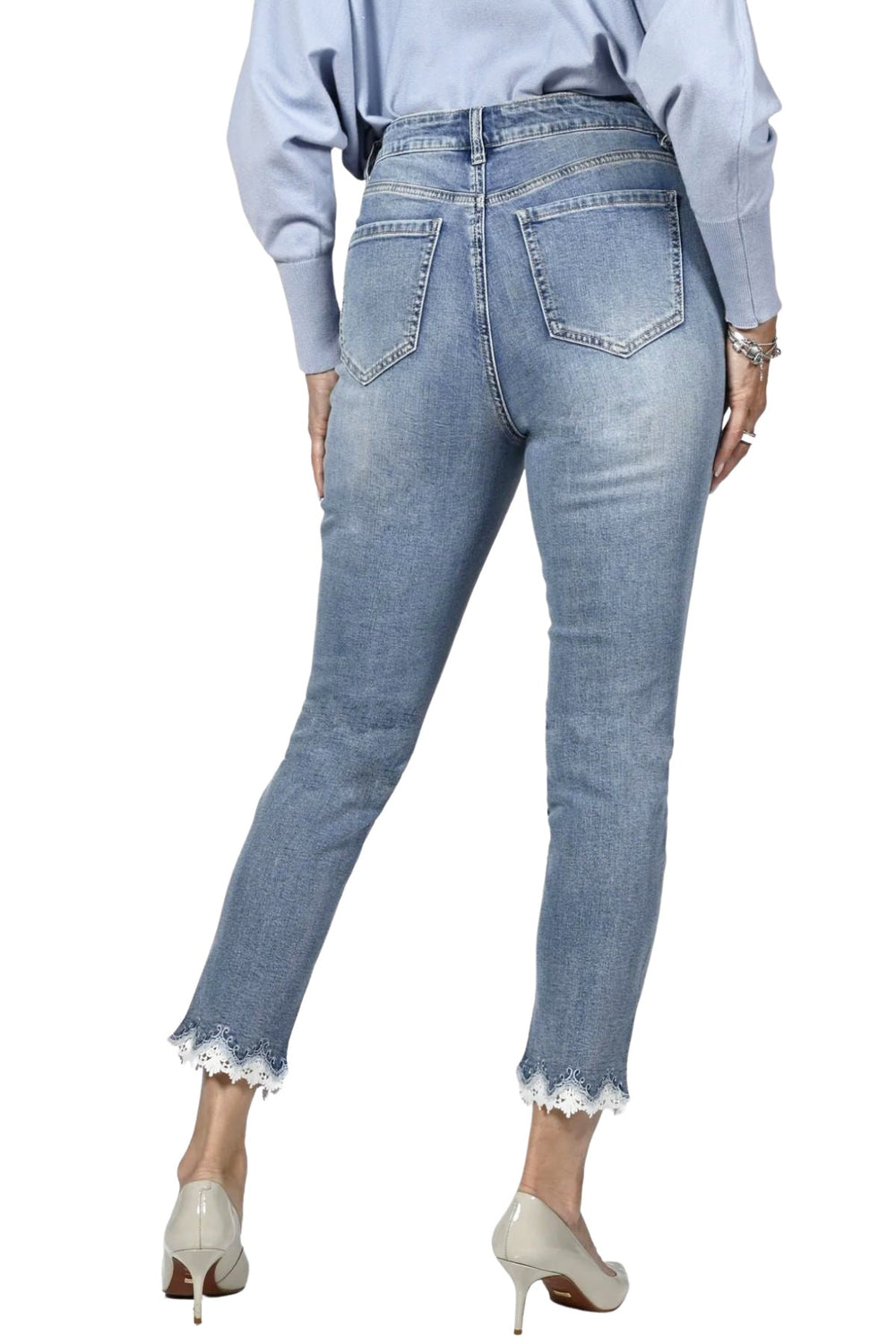Diamond Flower Jeans - FL25 - Pizazz BoutiqueFrank Lyman