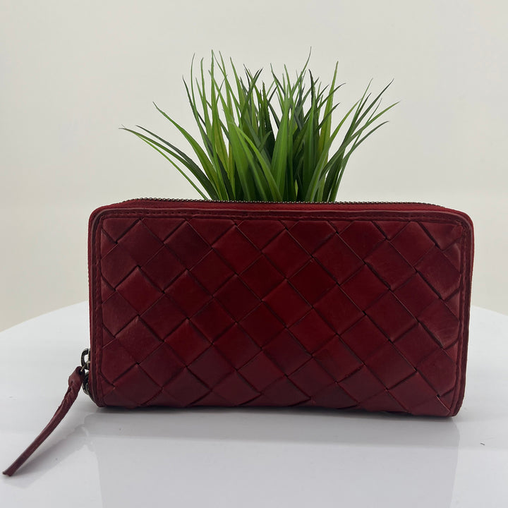 Vintage Leather Large Ladies Wallet | Red | ML45