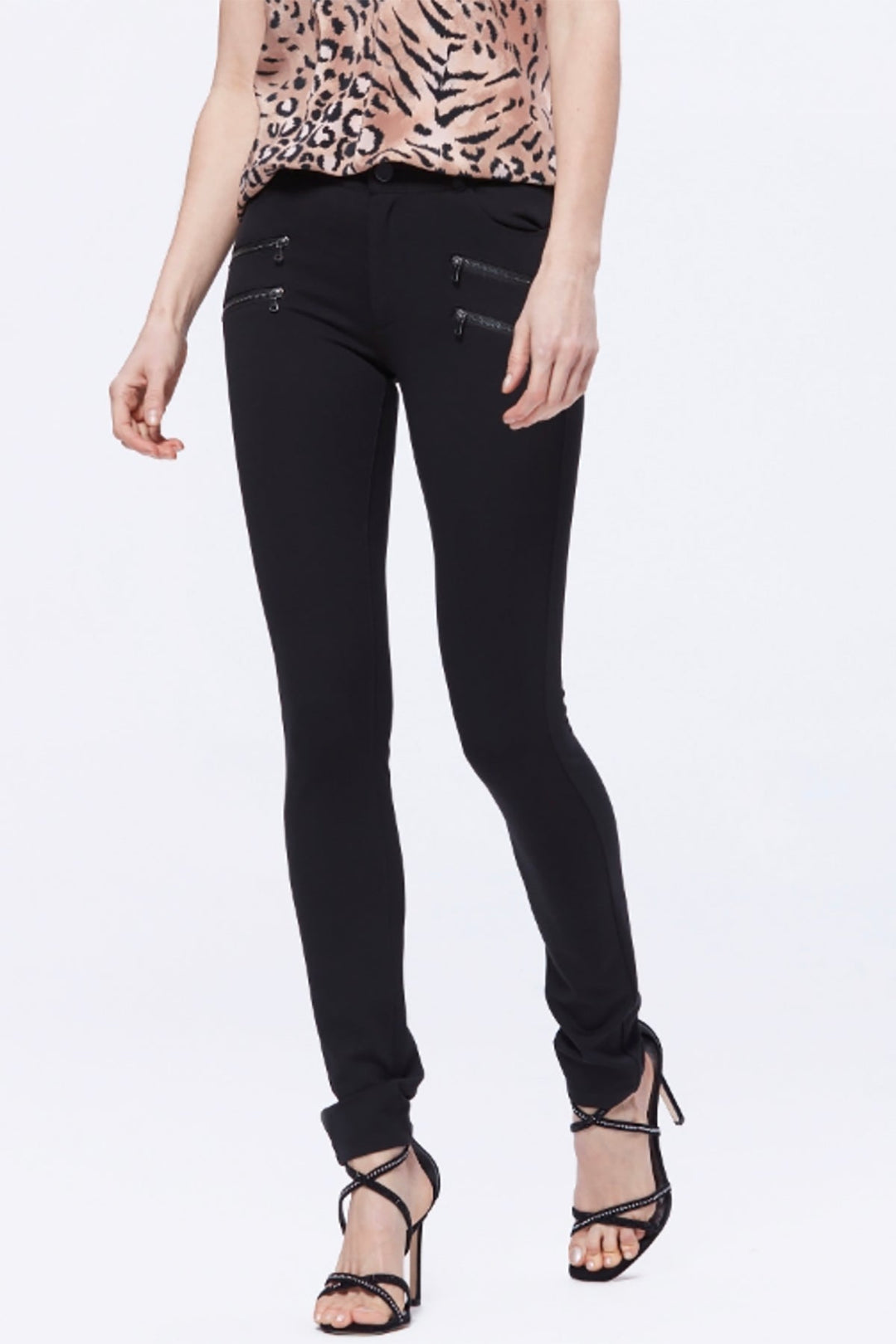 Edgemont Mid Rise Ultra Skinny Jean - Black - Pizazz BoutiquePaige