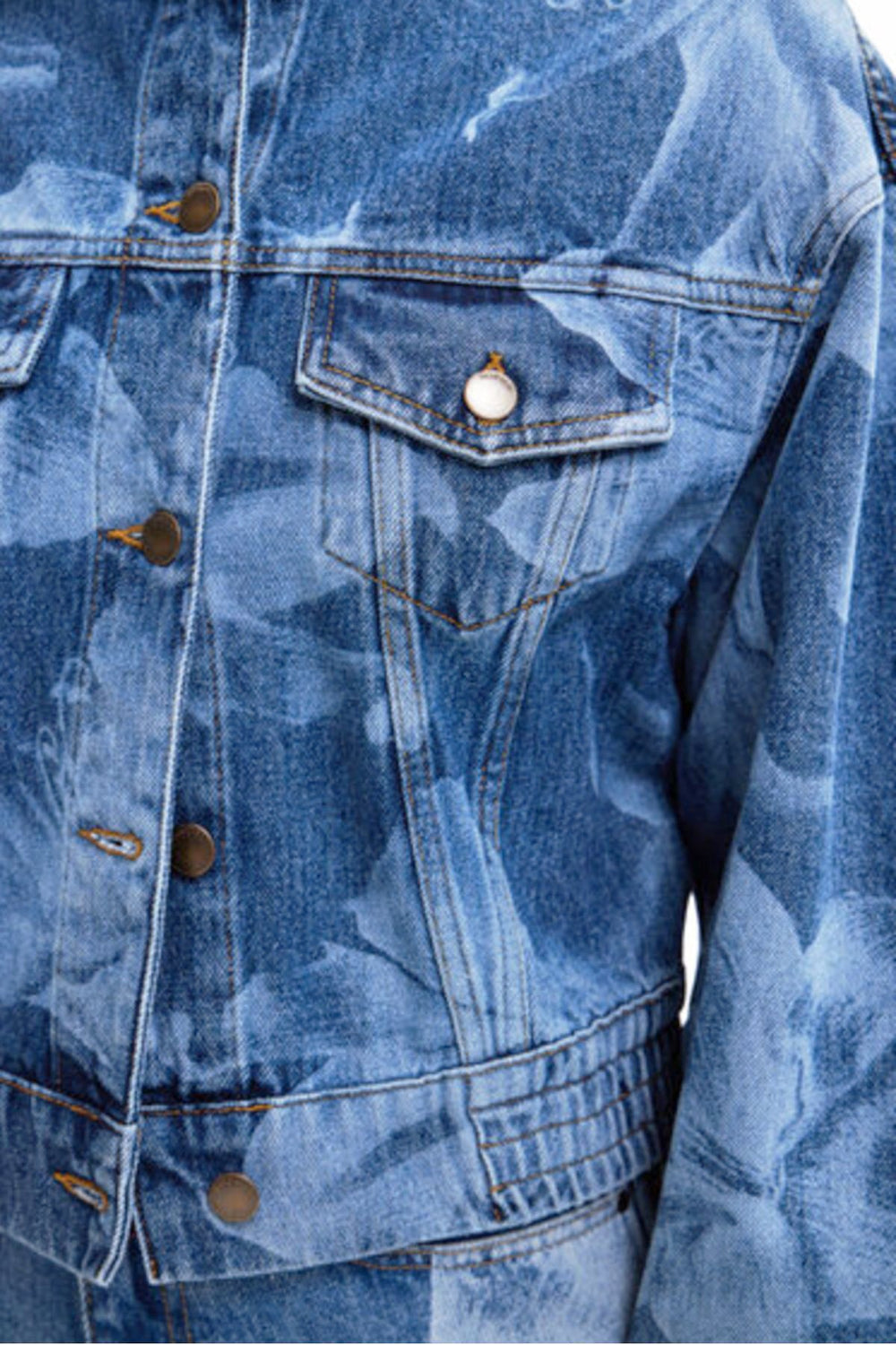 Floral Denim Jacket | DG30 - Pizazz BoutiqueDesigual