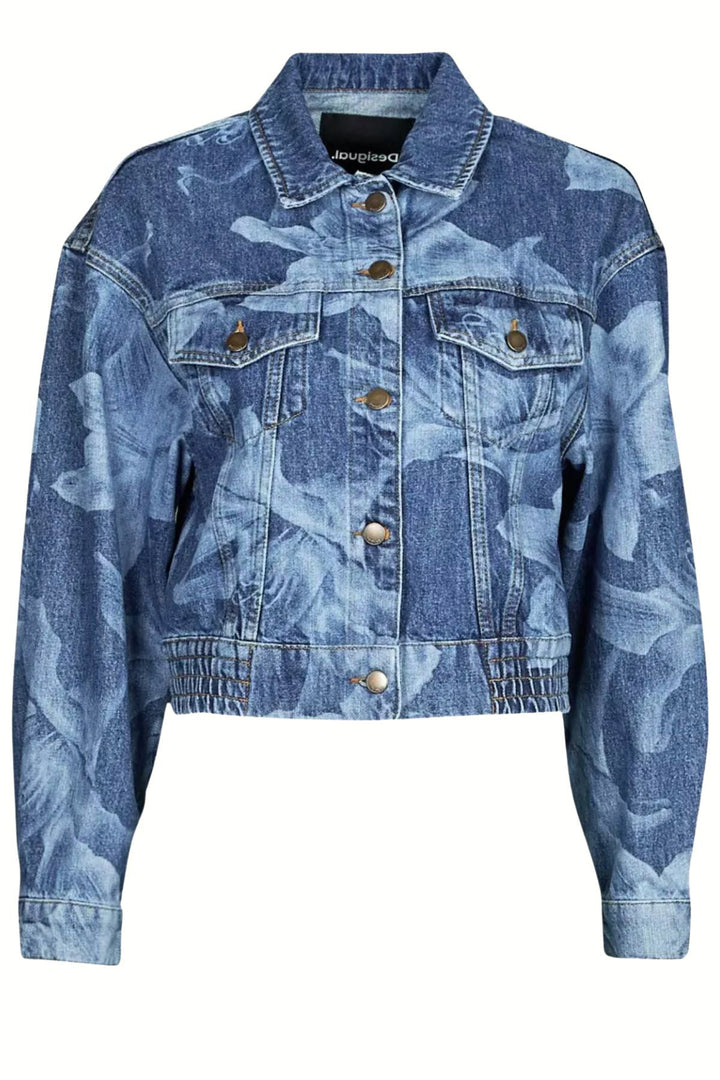Floral Denim Jacket | DG30 - Pizazz BoutiqueDesigual