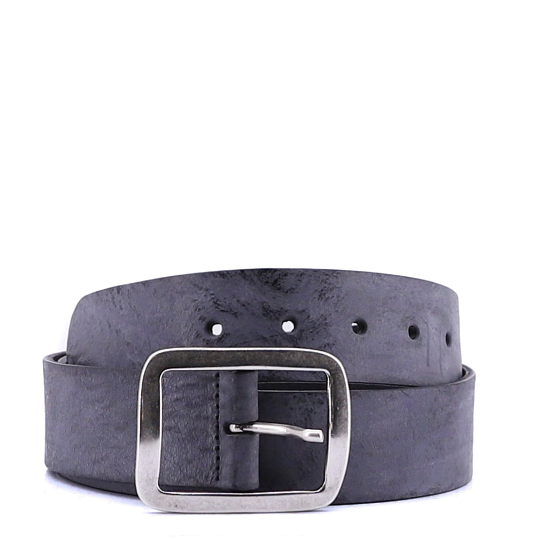 Full - grain Leather Belt - Black - Pizazz BoutiqueVanzetti