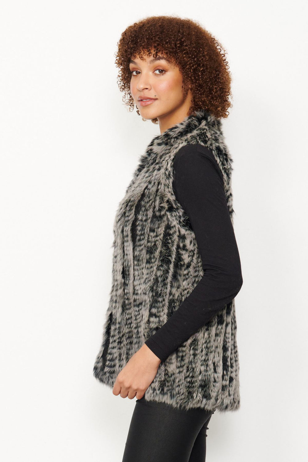Absolute luxury the Jessica Vest by designer Caju is a bold and beautiful piece.