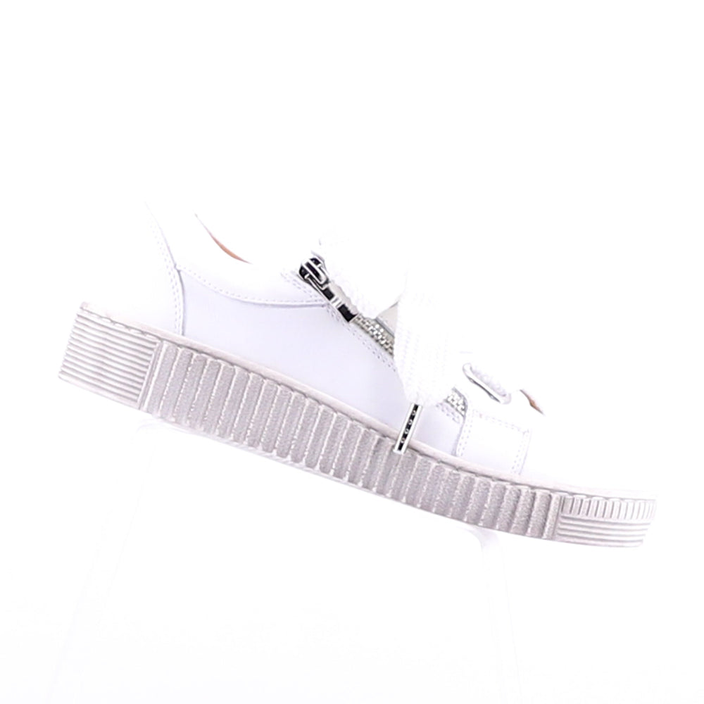 Jovi Leather Sneaker - White - ES8 - Pizazz BoutiqueEOS