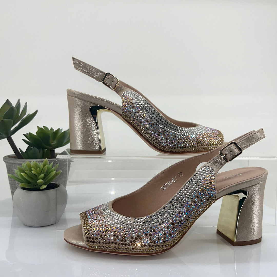 Kerry Heel - Rose Shimmer - DJ6 - Pizazz BoutiqueDjango & Juliette
