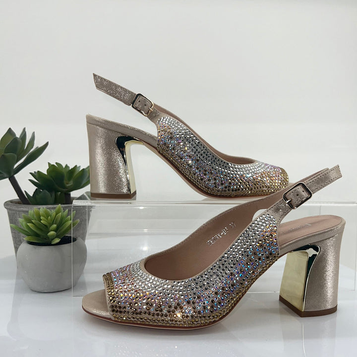 Kerry Heel - Rose Shimmer - DJ6 - Pizazz BoutiqueDjango & Juliette