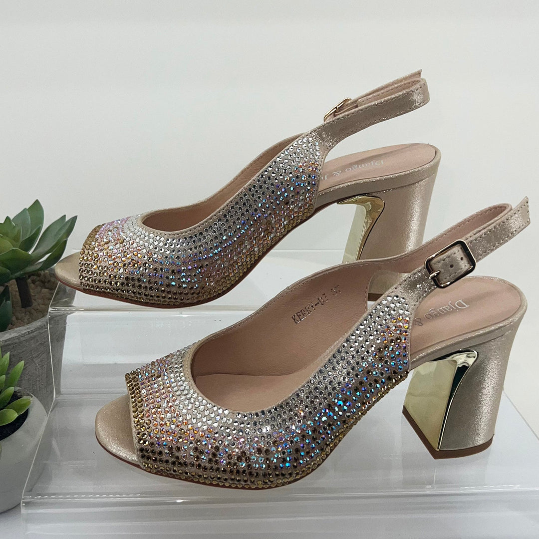 Kerry Heel - Rose Shimmer - DJ6 - Pizazz BoutiqueDjango & Juliette