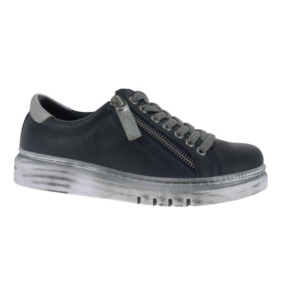 Navy/Silver Tatter Sneaker - RS3 - Pizazz BoutiqueRilassare