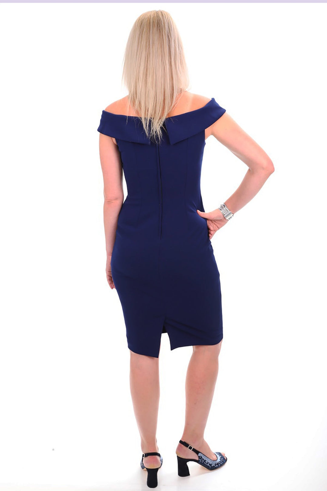 Off The Shoulder Cocktail Dress - Midnight - Z2 - Pizazz BoutiqueZaliea