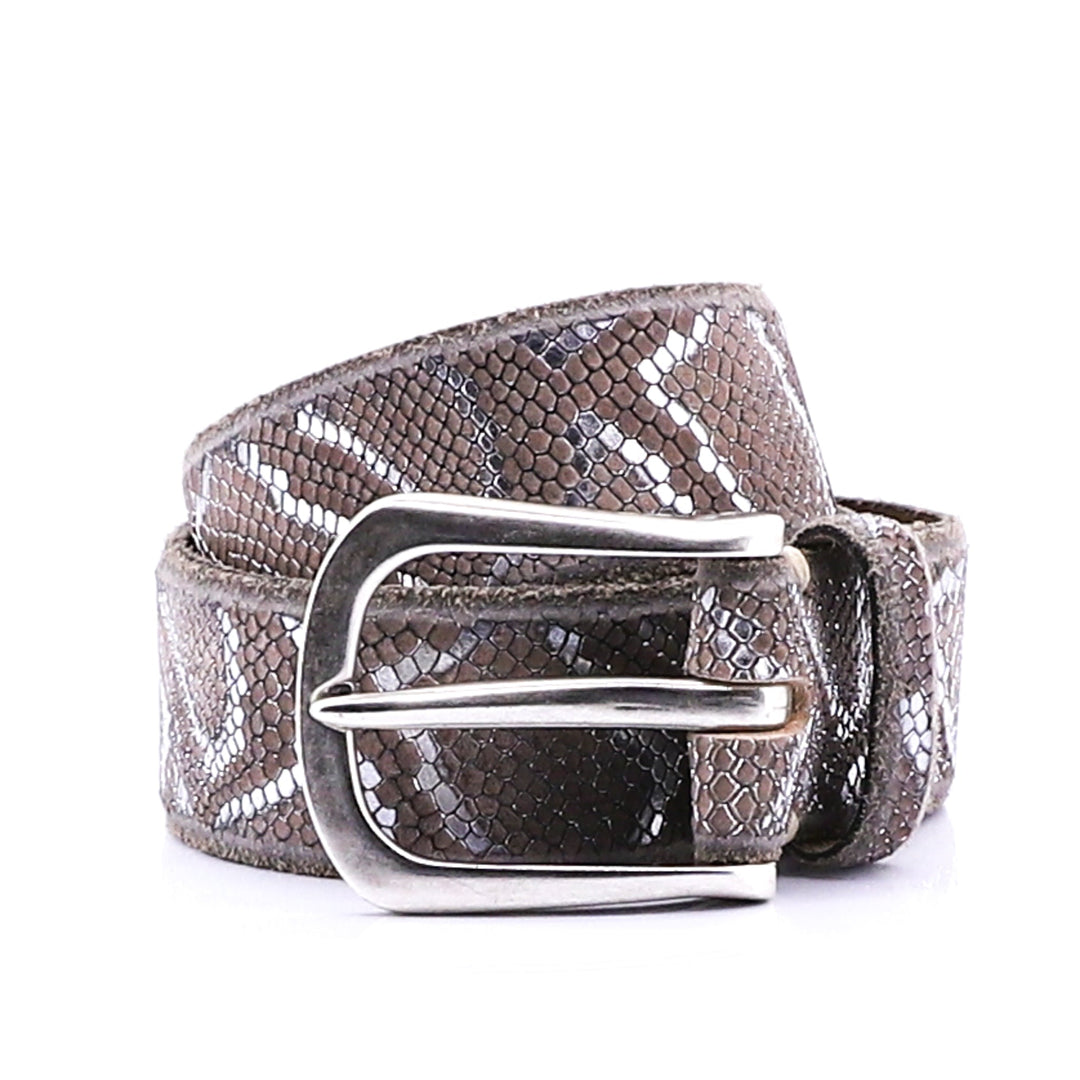 Sabia Belt - Brown Silver - BB5 - Pizazz BoutiqueB Belt