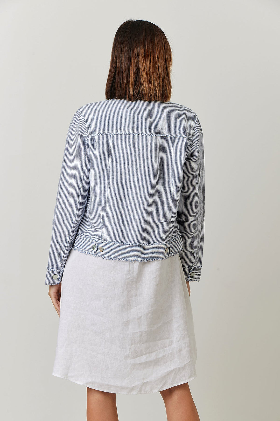 Sail Linen Button Jacket - OJ30 - Pizazz BoutiqueNaturals By O & J
