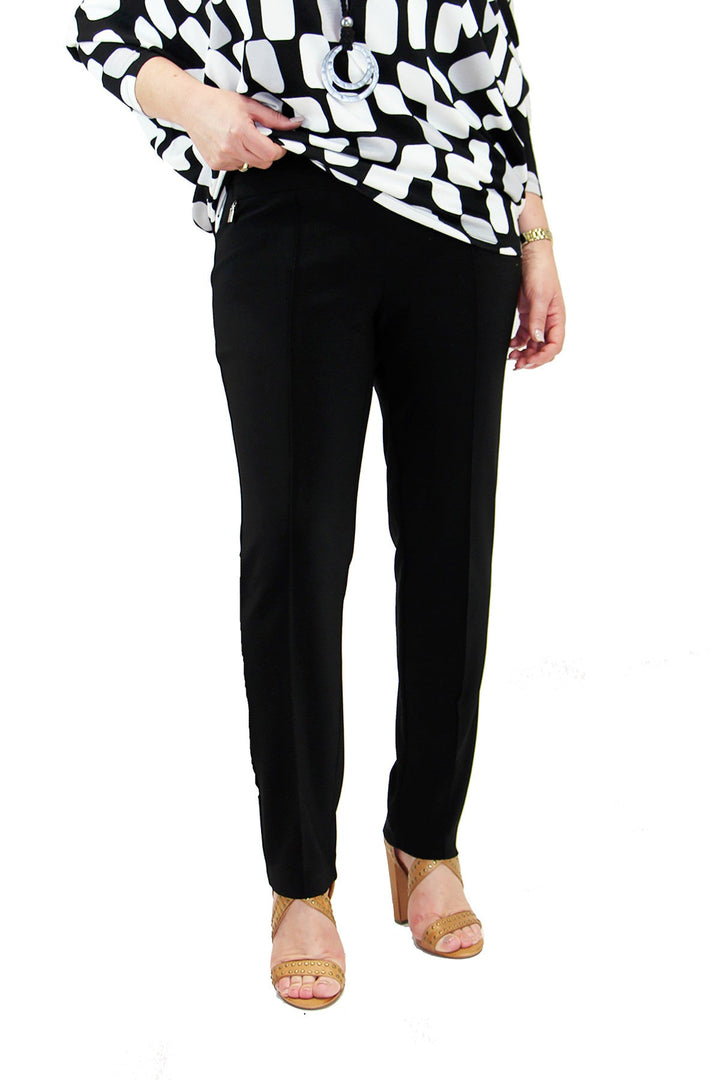 Straight Cut Pants - Black - JR10 - Pizazz BoutiqueJoseph Ribkoff