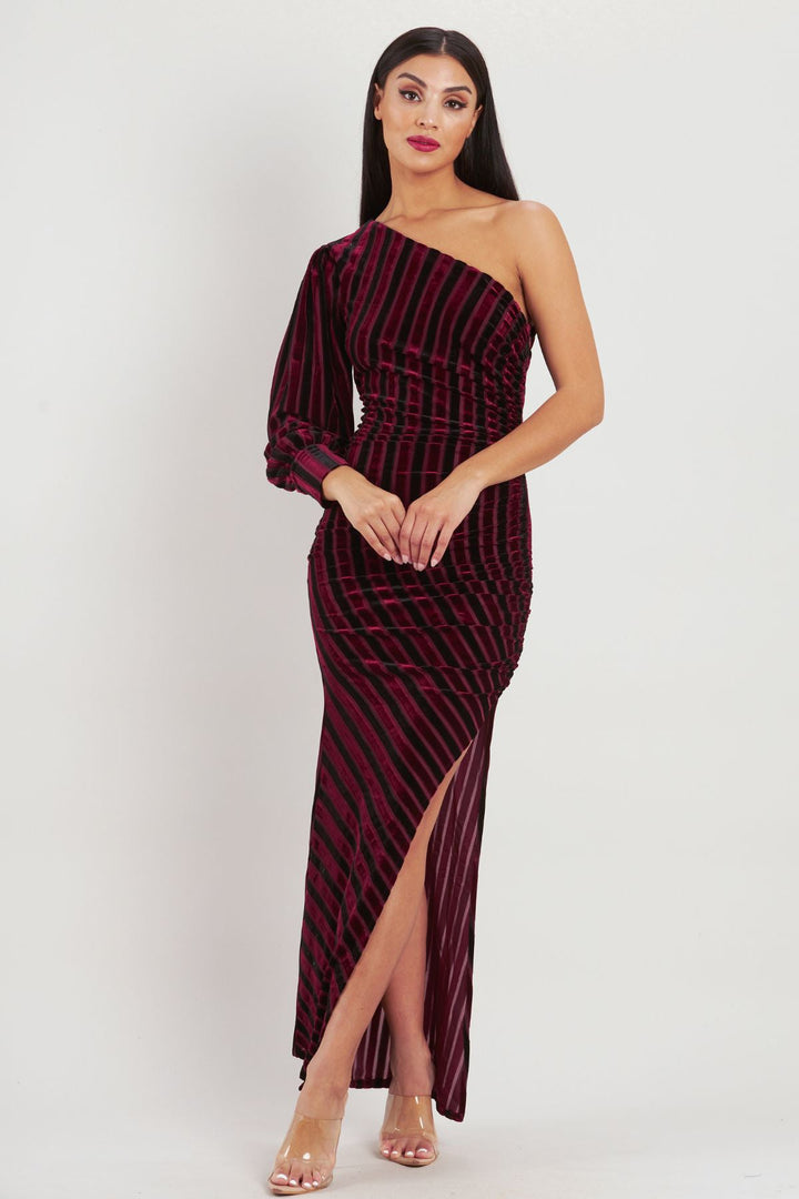 Wine Addison Maxi - ROM3 - Pizazz BoutiqueRomance