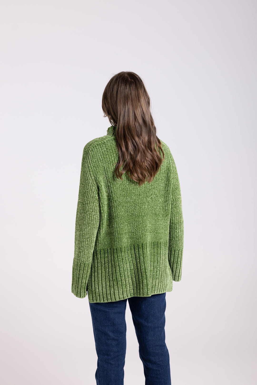 Rib Mock Neck Knit - Kiwi  - TT63