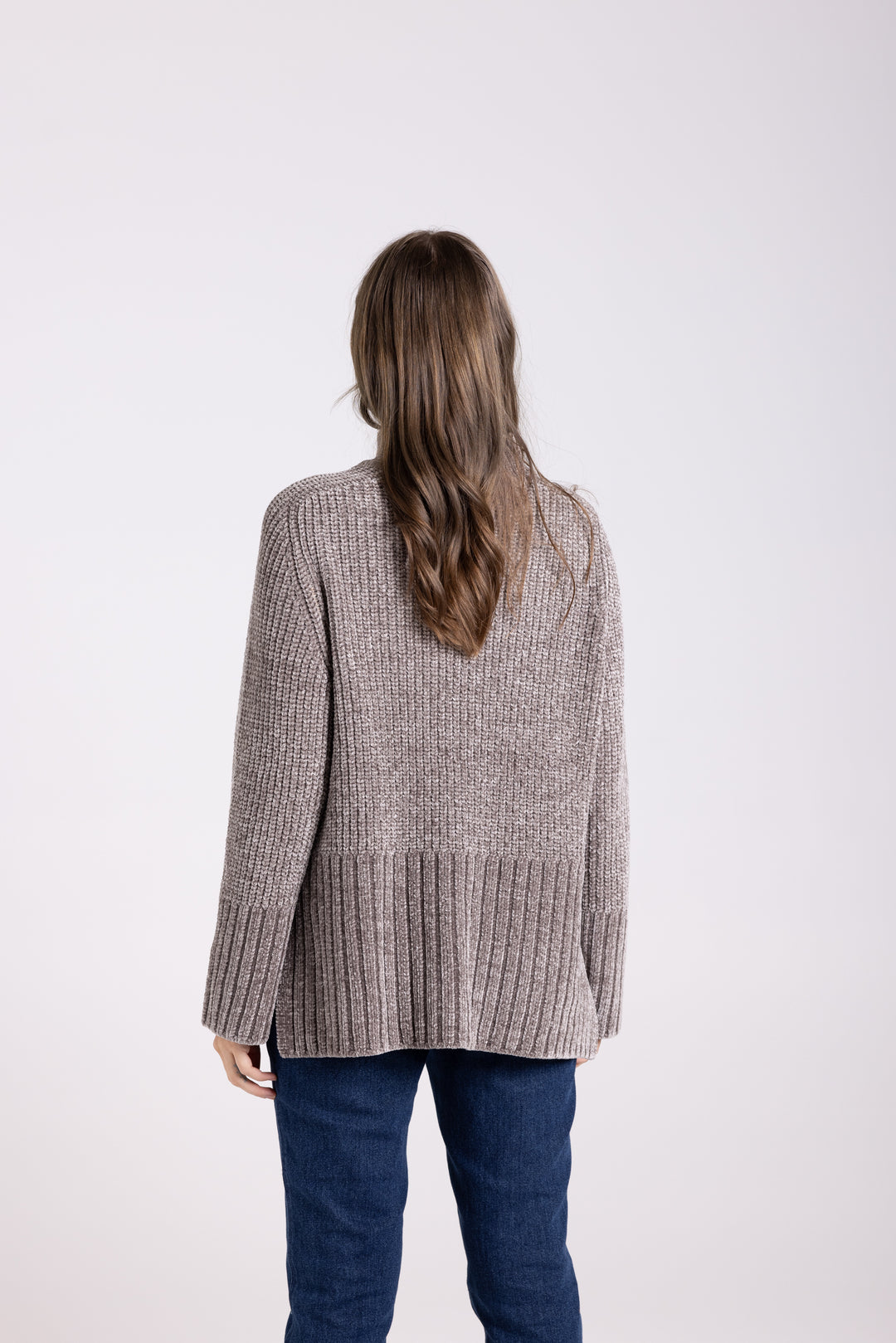 Rib Mock Neck Knit - Mocca - TT63