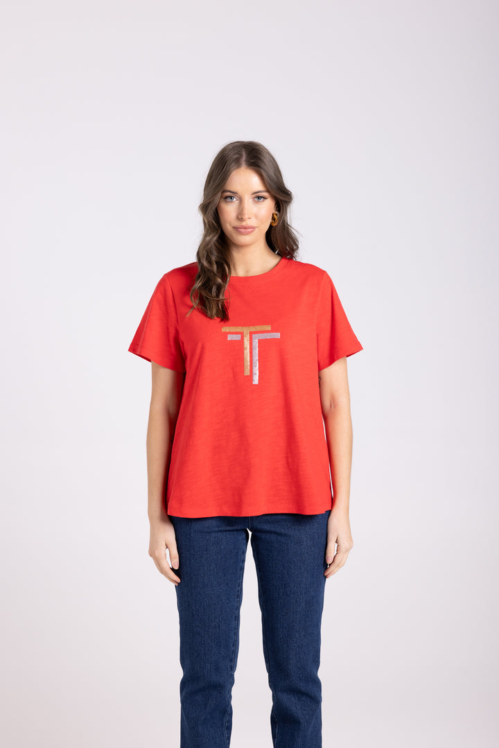 Tia T-Shirt - Scarlet - TT1