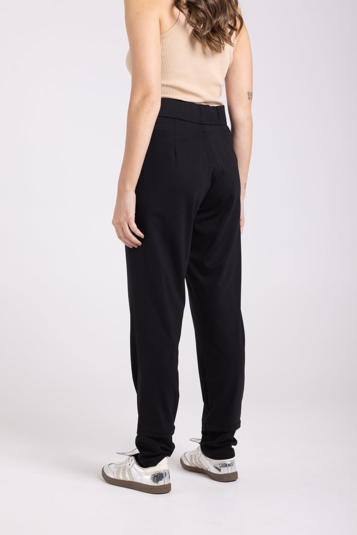 Ponte Panelled Pant - Black - TT58