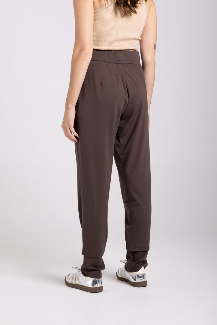 Ponte Panelled Pant - Espresso - TT58