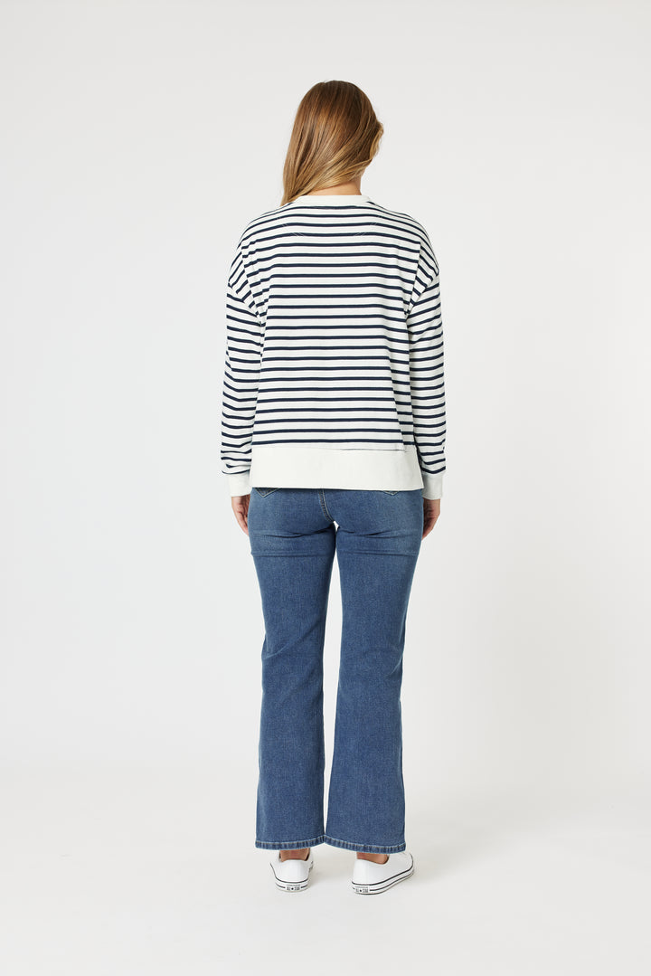 Paris Stripe Sweatshirt - TZ15